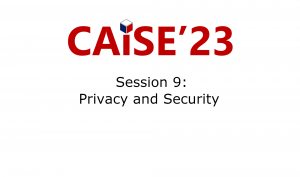 Session 9: Privacy and Security